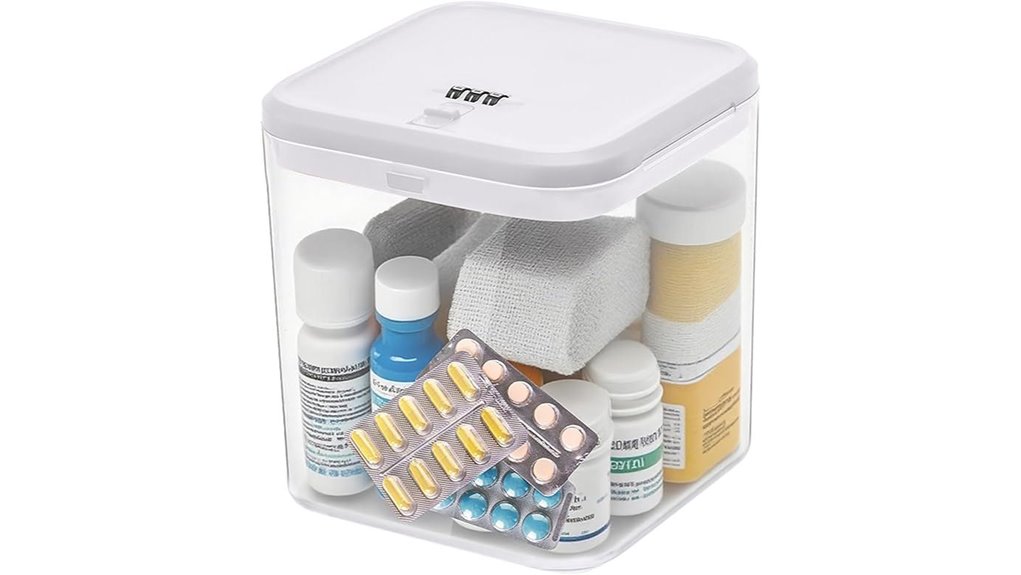 clear medicine lockbox code
