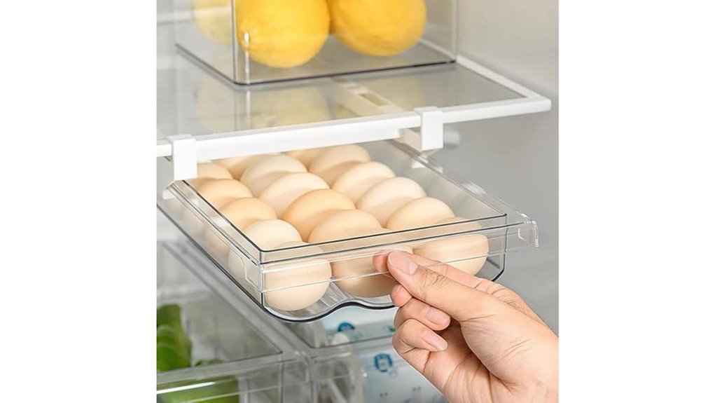 clear plastic egg tray