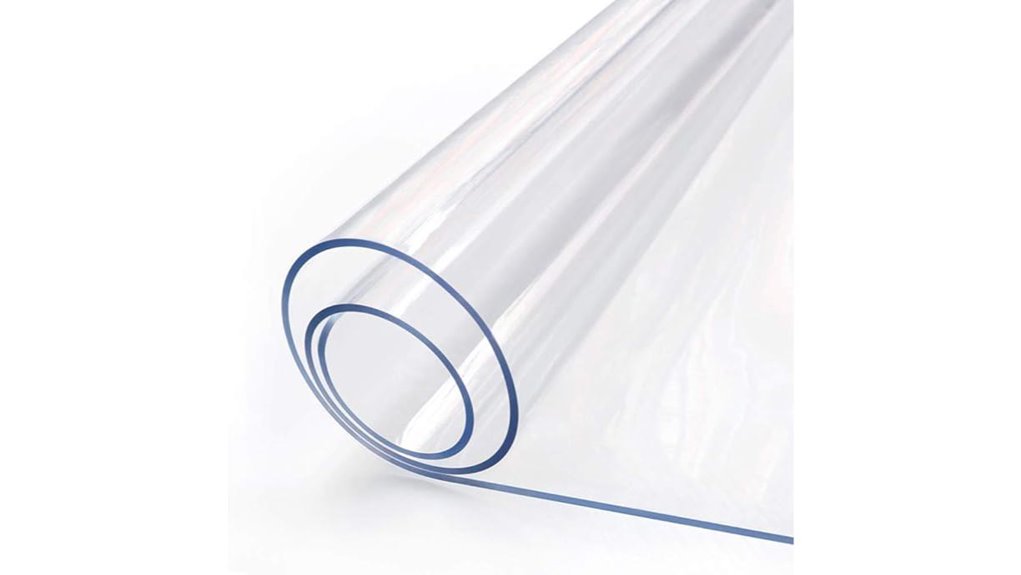 clear pvc table protector 24x48