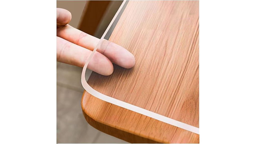 clear pvc table protector 41x59 1 5mm
