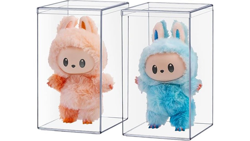 clear stackable display cases