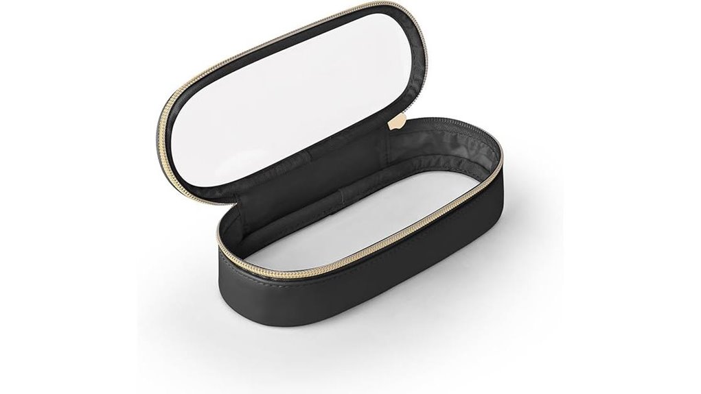 clear travel makeup brush holder