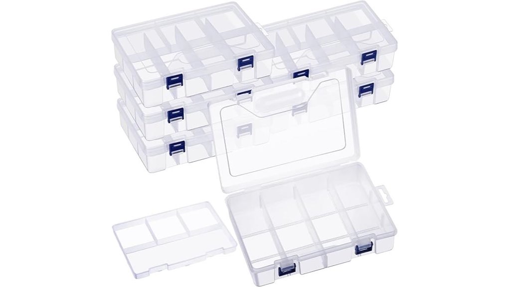clear waterproof fishing tackle boxes