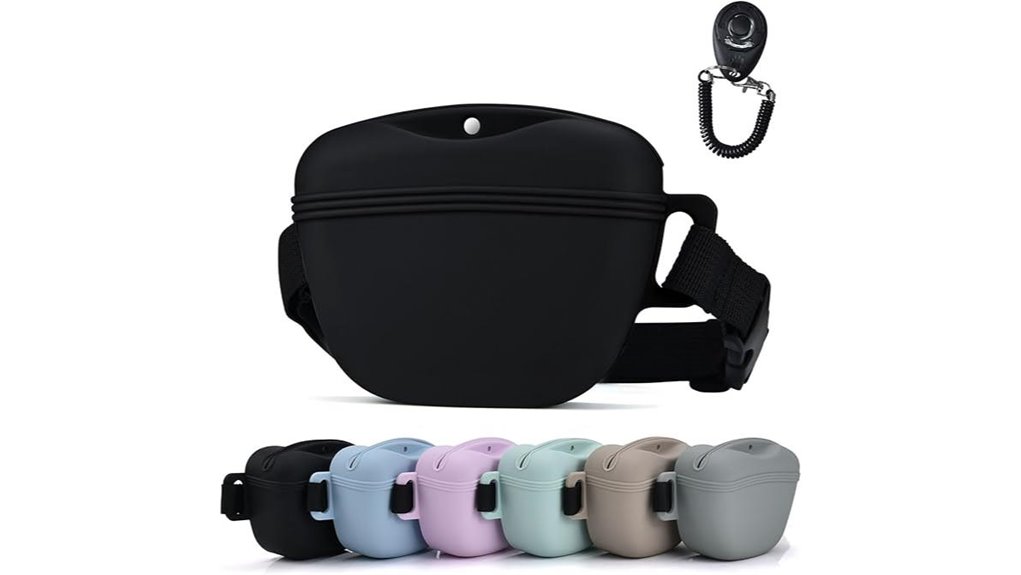 clicker enabled pet snack pouch