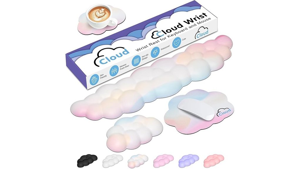 cloud wrist rest non slip pad