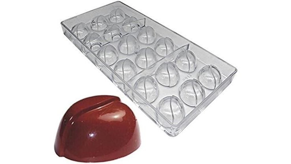 coffee bean shaped chocolate bon bon moulds
