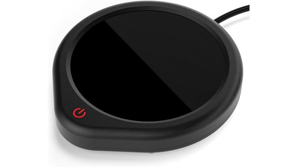 coffee mug warmer with shutoff