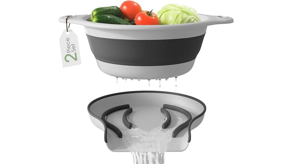 collapsible 5qt strainer base