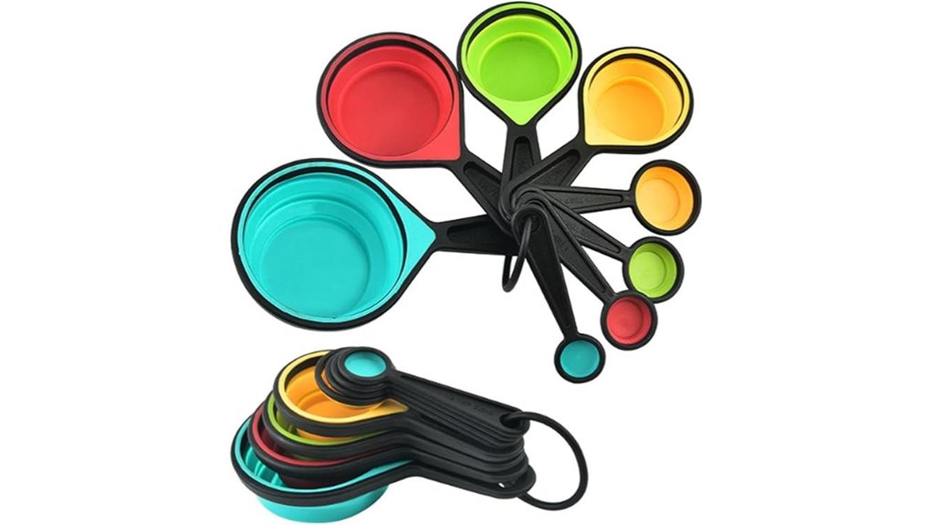 collapsible 8 piece silicone set