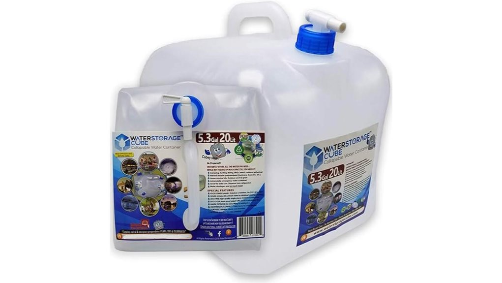 collapsible bpa free spigot bottle