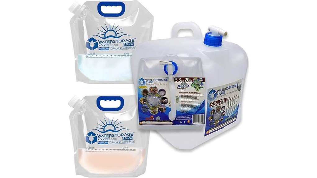 collapsible bpa free water container