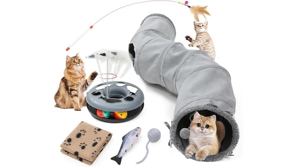 collapsible cat tunnel maze