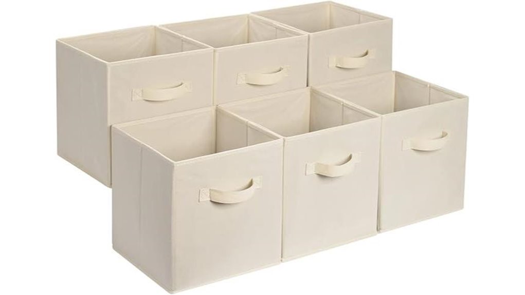 collapsible fabric storage cubes