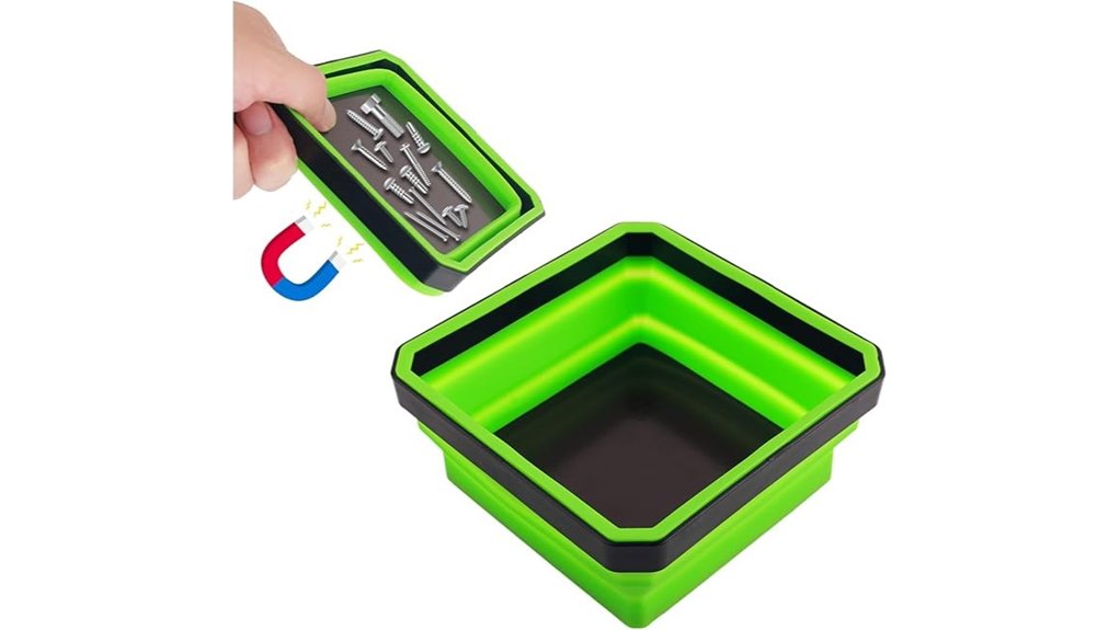 collapsible magnetic double sided tray