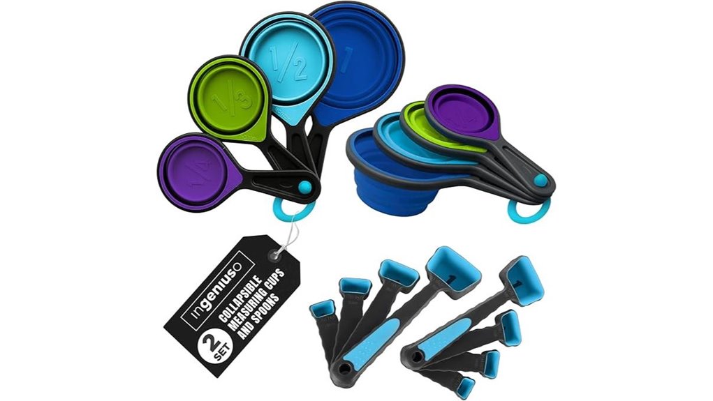 collapsible silicone cup spoons