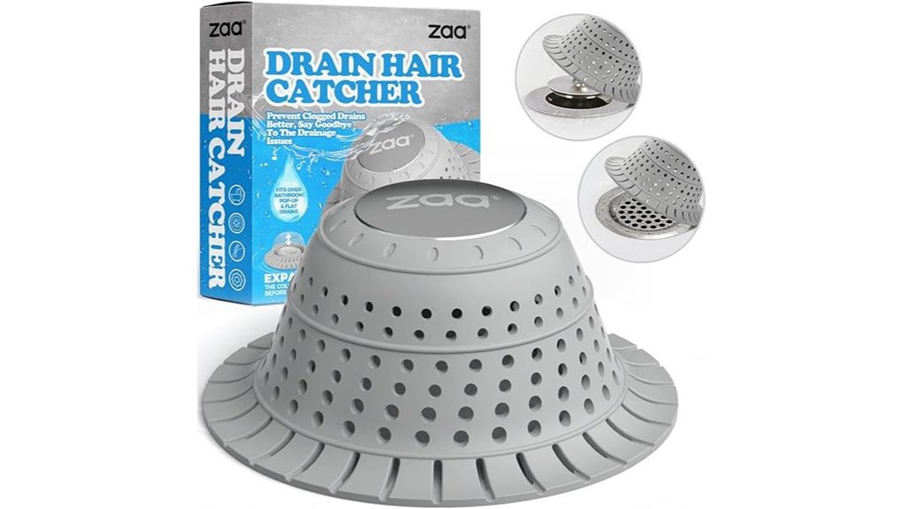 collapsible silicone gray haircatcher