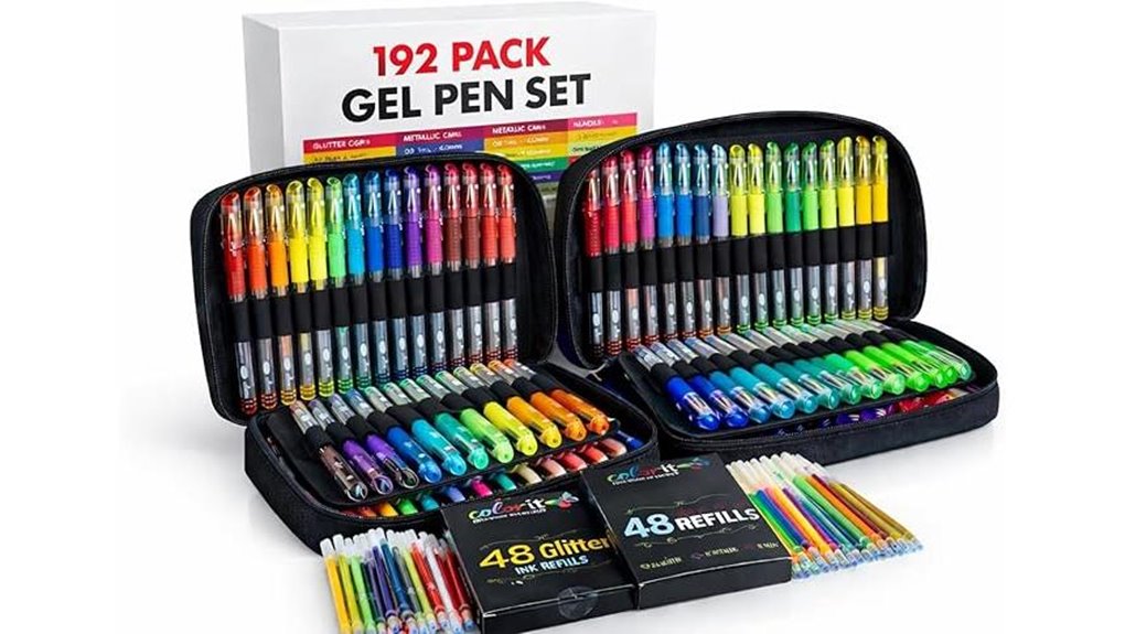 colorit 192 gel pens