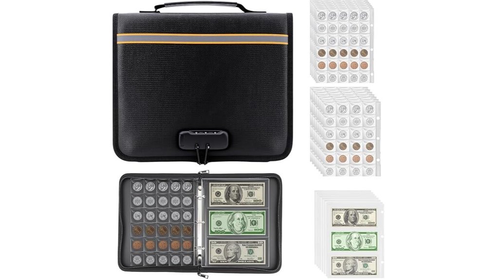 combination lock coin album