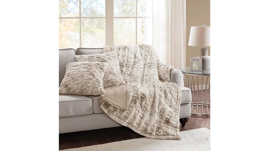 comfort spaces faux fur set