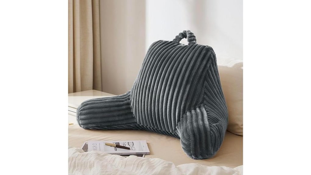 comfortable bedside reading pillow