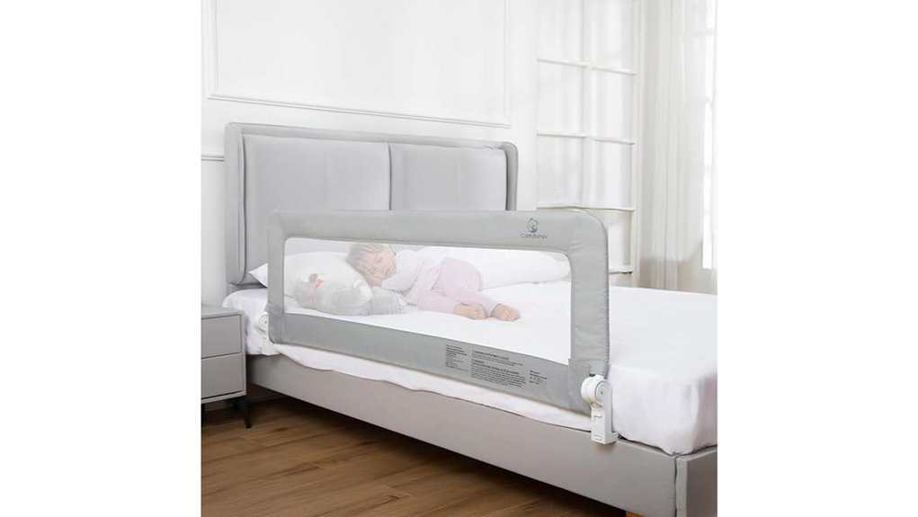comfybumpy gray toddler rail