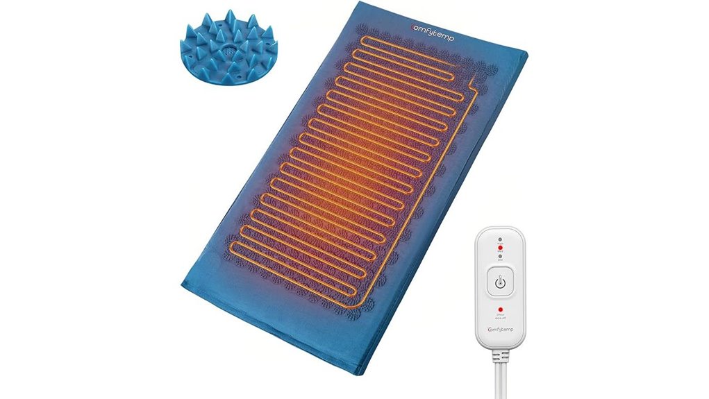 comfytemp heated acupressure mat