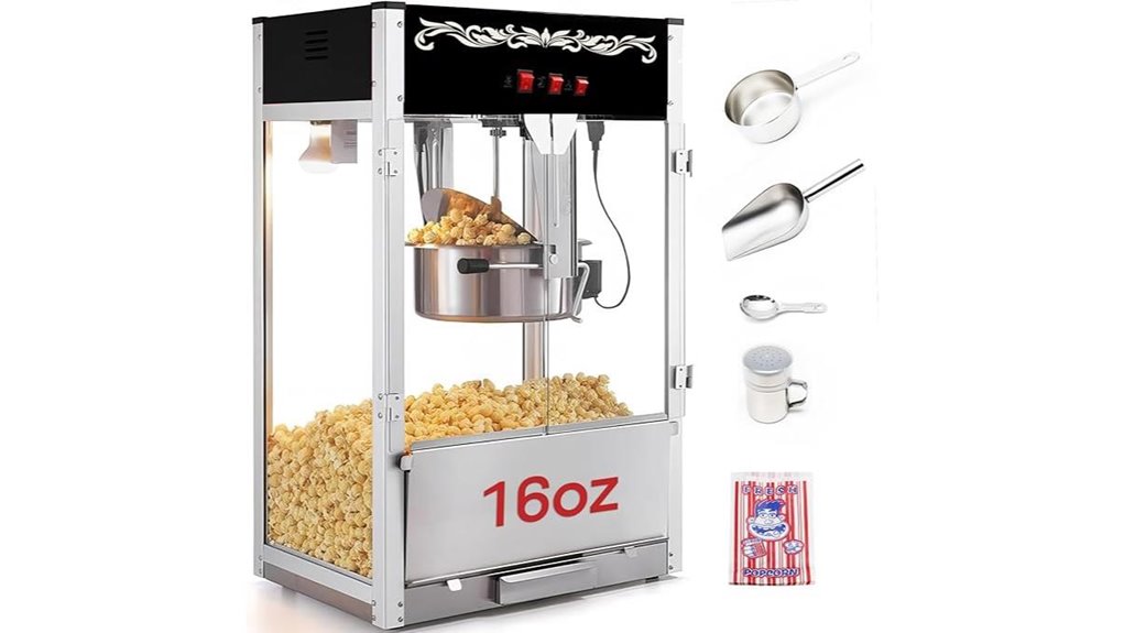 commercial 16oz popcorn machine
