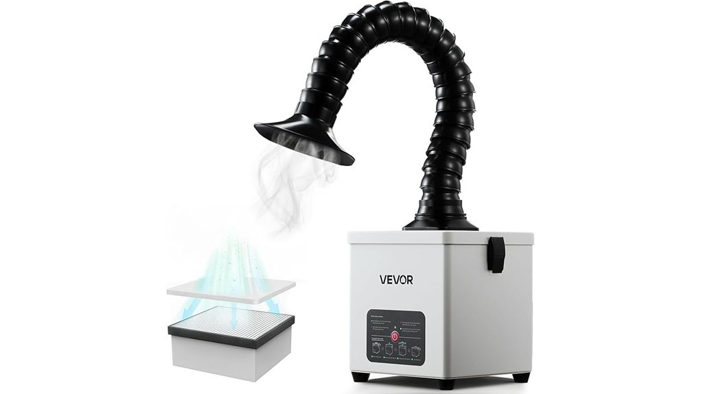 compact 3 stage fume extractor