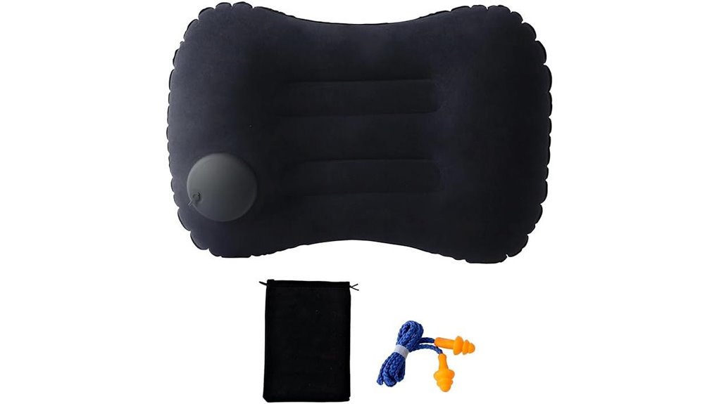 compact inflatable travel pillow