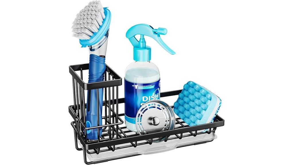 consumest black stainless sponge holder