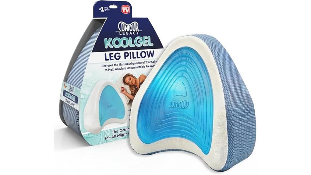contour knee support pillow for side sleepers