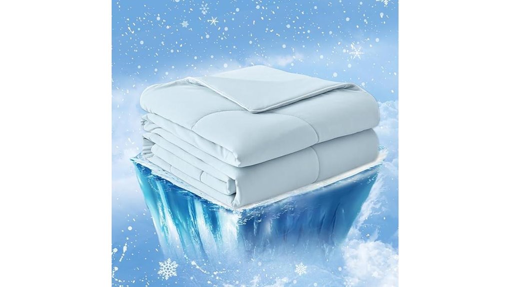 cooling blue queen comforter