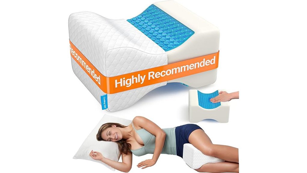 cooling knee pillow side