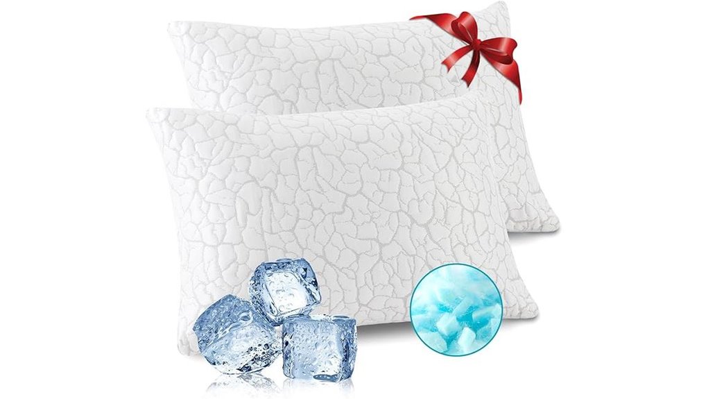 cooling pillows 2 pack queen size