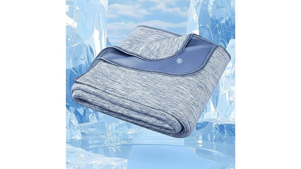 cooling twin blue blanket
