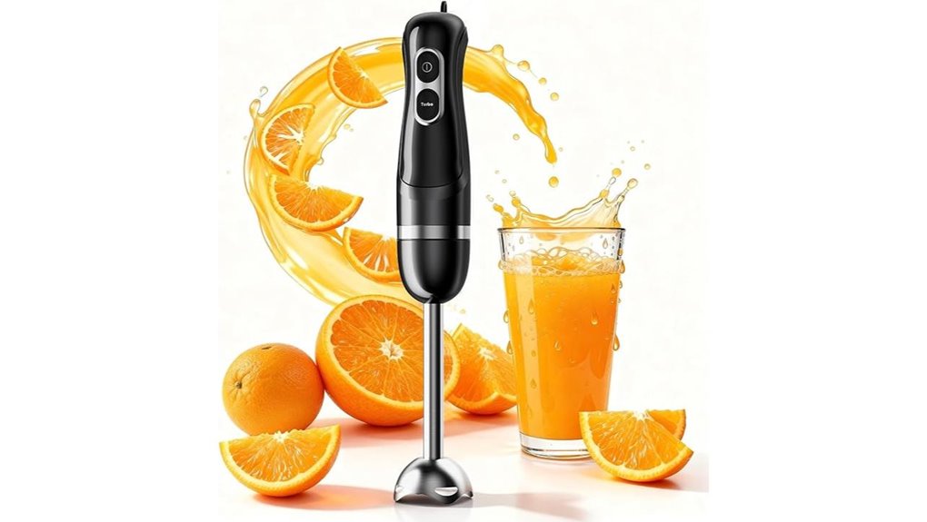 corded stainless blade immersion blender