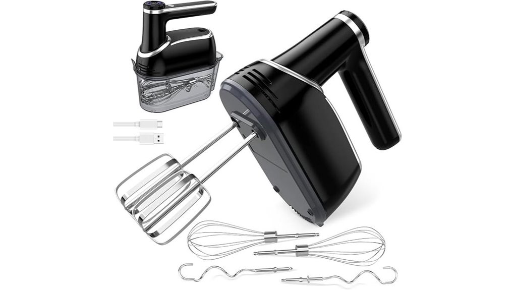 cordless 12 speed black mixer