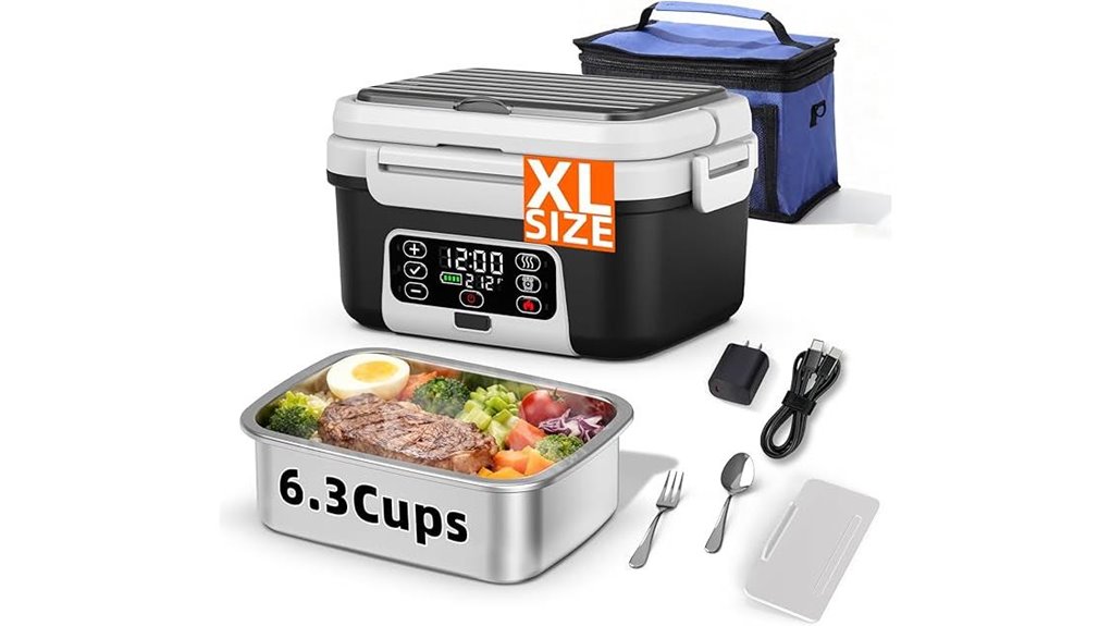 cordless heated 6 3 cup lunch