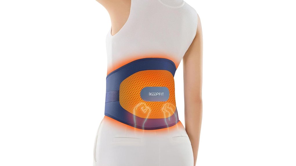 cordless lower back heating massager