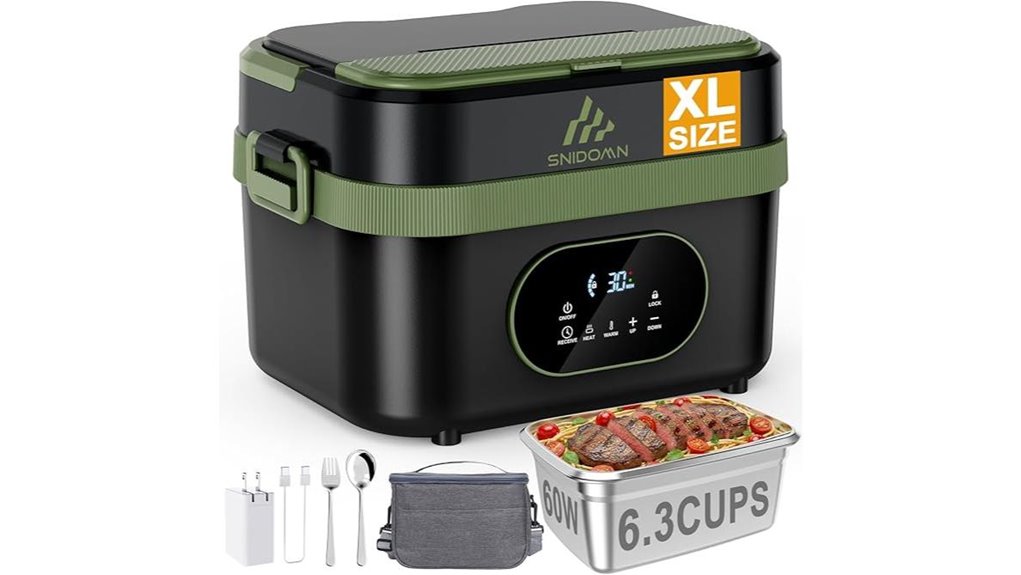 cordless lunch box with fast heating