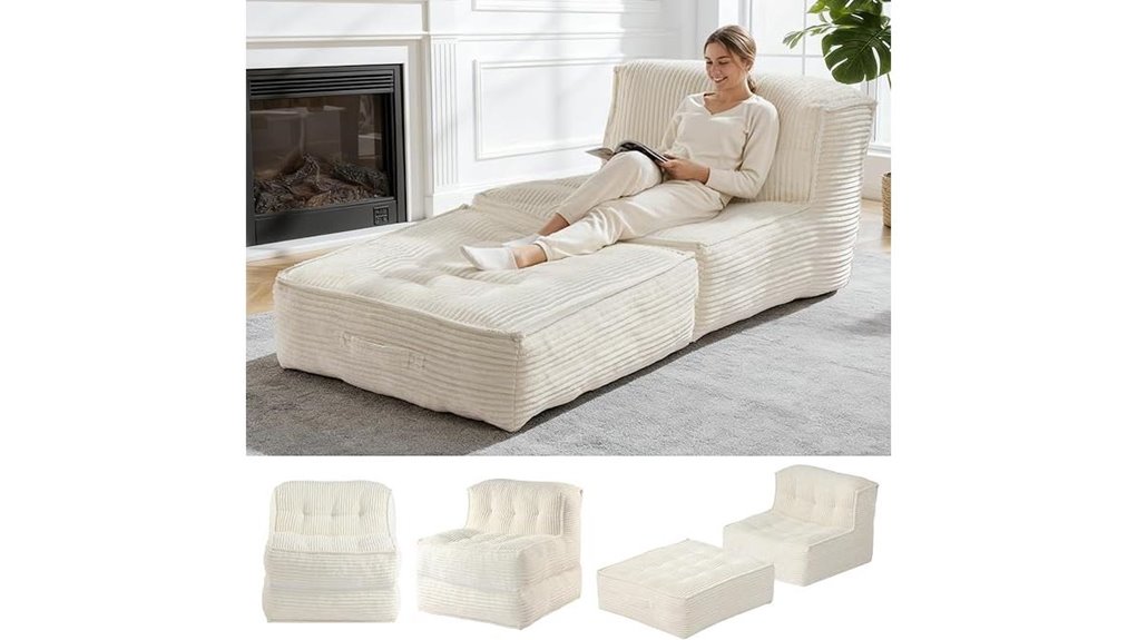 corduroy 5 in 1 foldable chair