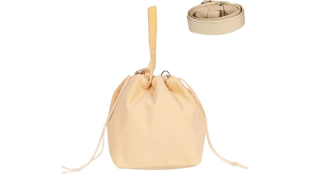 corduroy yarn knitting bag