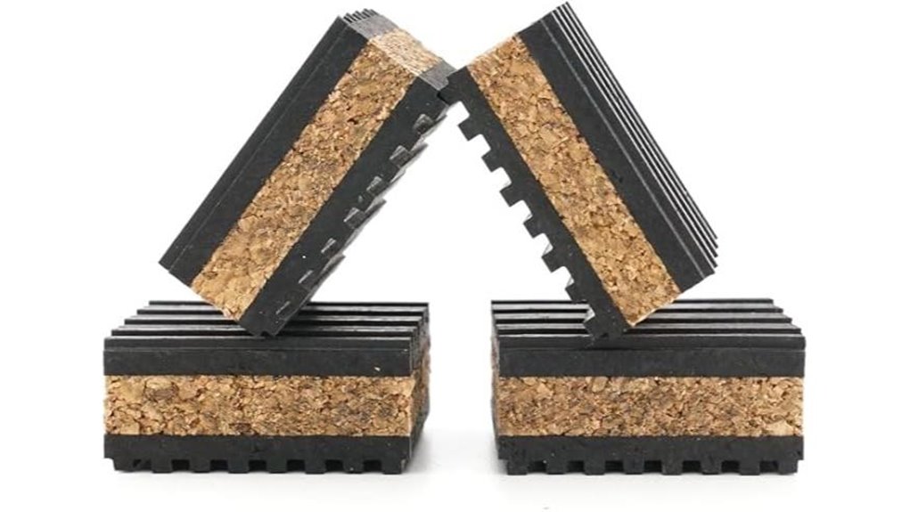 cork isolation turntable pads