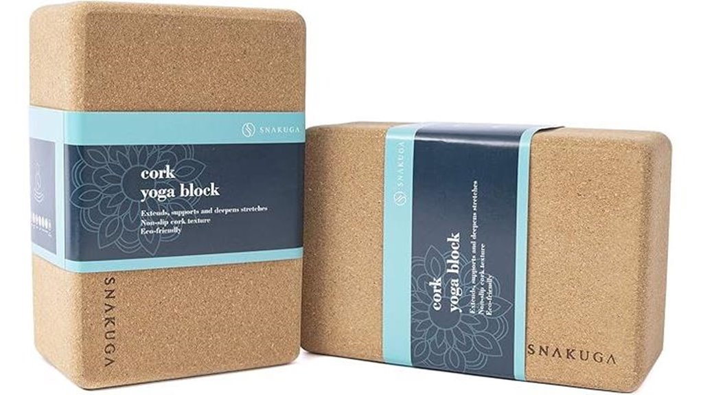 cork non slip yoga blocks