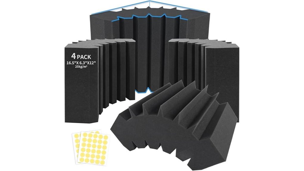 corner bass trap foam panels