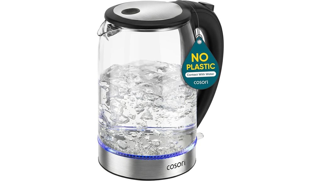 cosori 1 7l glass kettle