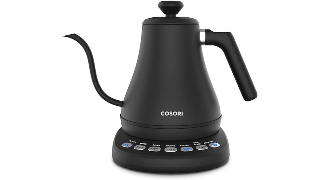 cosori gooseneck five temperature kettle