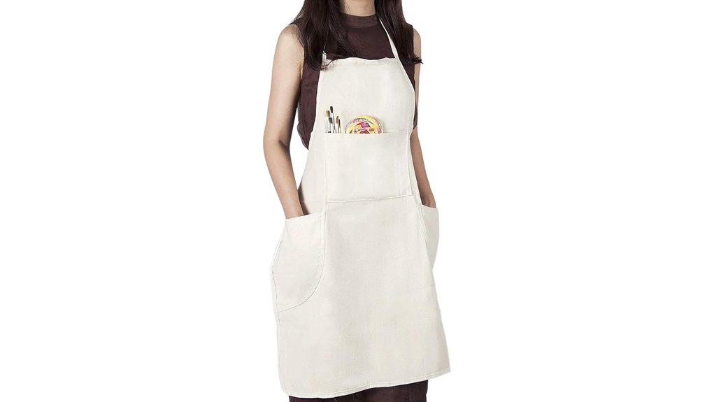 cotton canvas apron 3 pockets