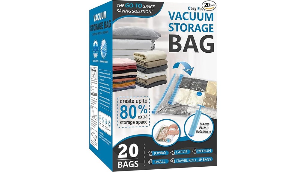 cozy essential vacuum storage bags