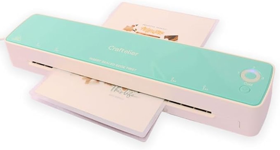 craftelier 13 inch minty laminator